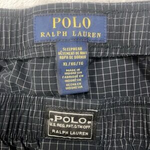 Polo Ralph Lauren Mens Large Plaid Pajama Pants Pockets Lounge Sleepwear Cotton